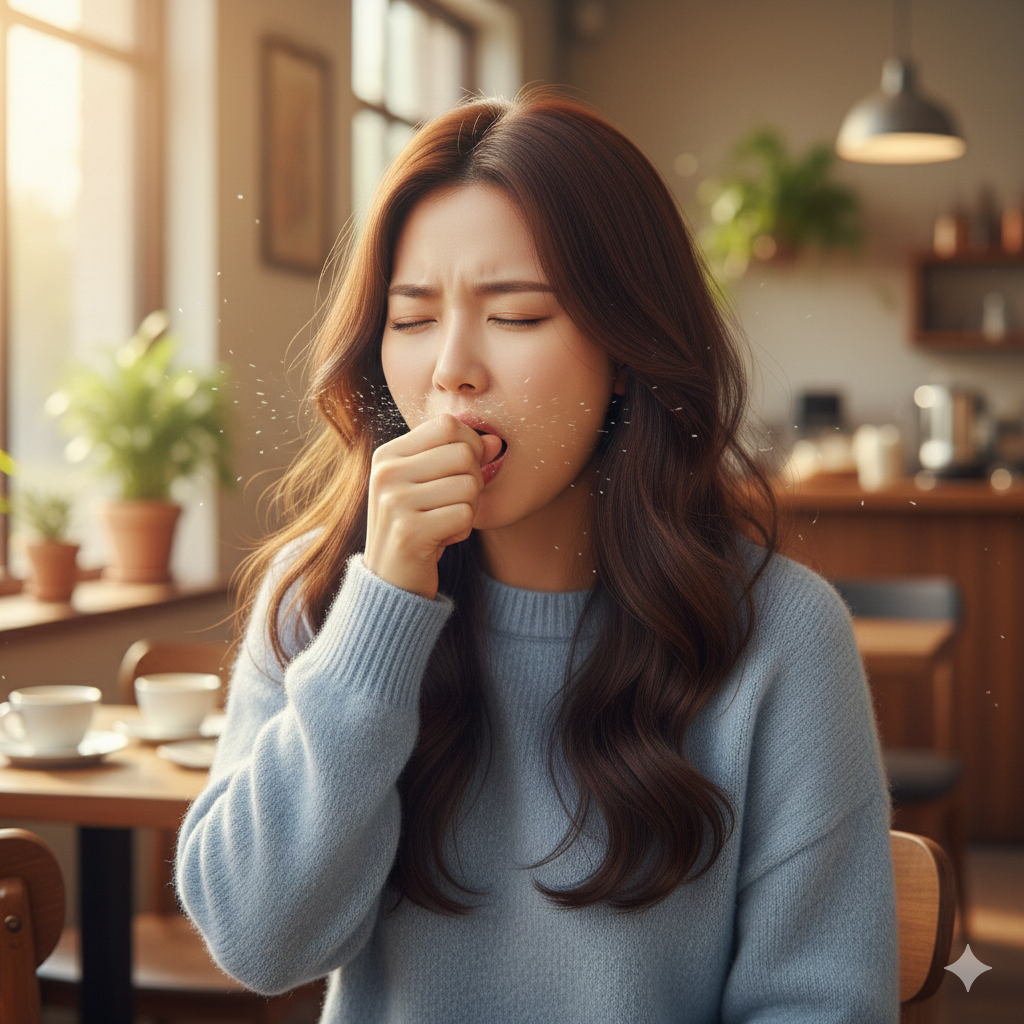 연속적인 재채기